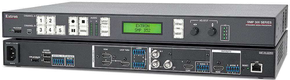 Extron SMP 352 - 400 GB SSD Dual Recording H.264 Streaming Media Processor Video Transmitters Extron