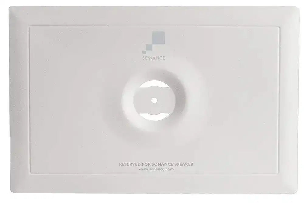 Sonance - Medium Rectangle Coverplate (2-Pack) - White Speakers Sonance