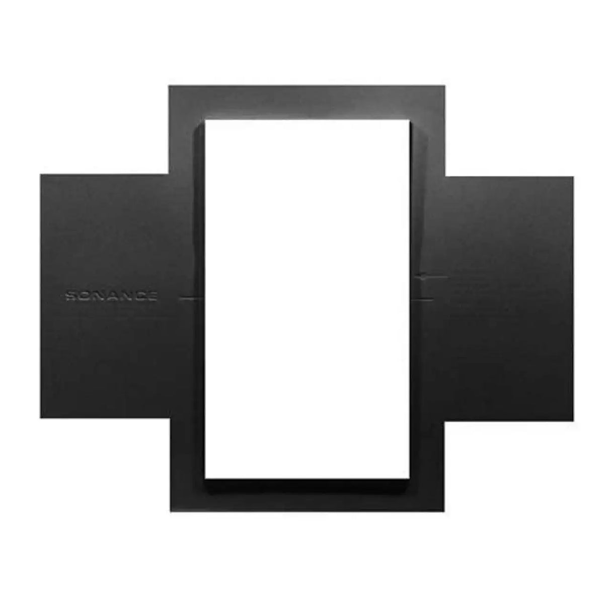 Sonance - MEDIUM RECTANGLE STAPLE TEMPLATE - Template for Select 6.5" Speakers (10-Pack) - Black Speakers Sonance