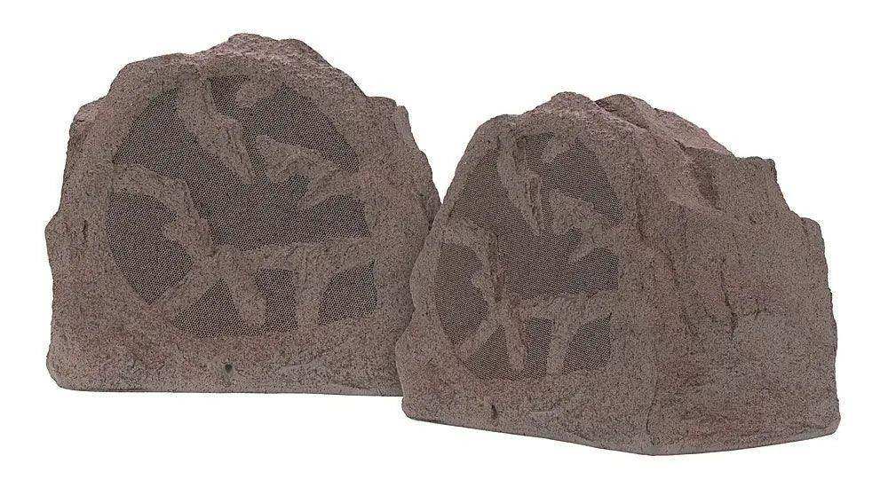 Sonance - RK63 - Rocks 6-1/2" 2-Way Outdoor Speakers (Pair) - Brown Speakers Sonance