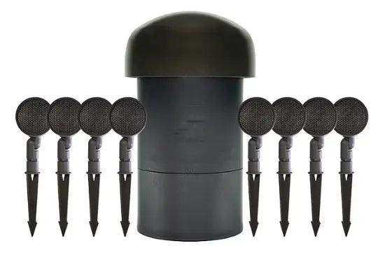 Sonance - SGS 8.1 SYSTEM - Garden Series 8.1-Ch. Outdoor Speaker System with In-Ground Subwoofer (8 - SATS, 1 - SUB) - Dark Brown/Black (Each) Speakers Sonance