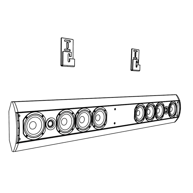 SoundTube IPD-TSB2.0 Dante-Enabled Soundbar (Black) Speakers Soundtube