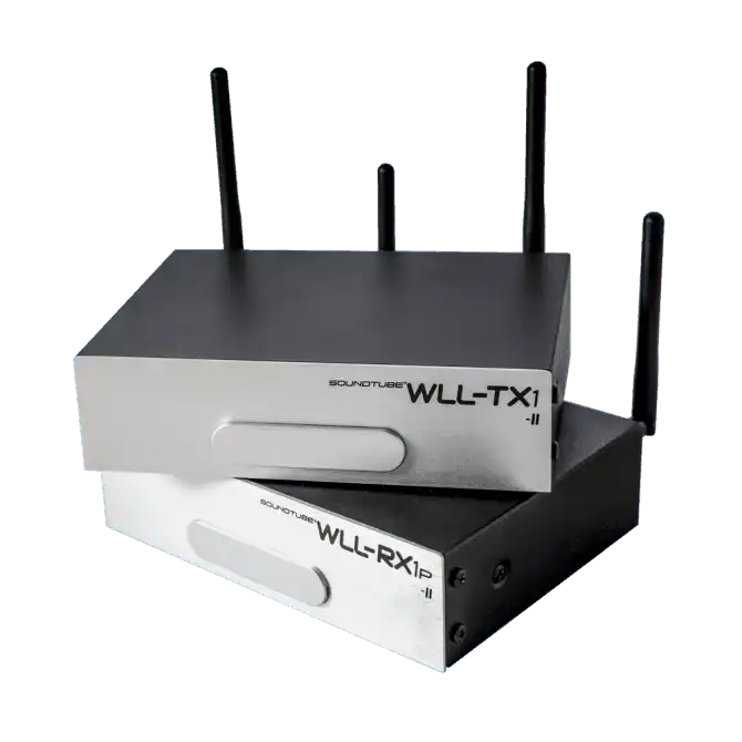 Soundtube WLL-TR-1P-II Tri-band Uncompressed Wireless WLL-TX1 Trans. WLL-RX1P Rec. Sys. Audio Amplifiers Soundtube