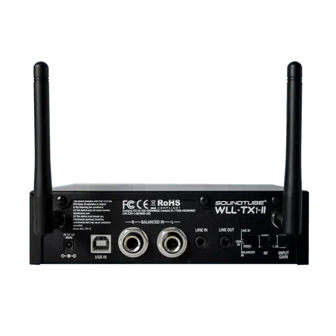Soundtube WLL-TR-1P-II Tri-band Uncompressed Wireless WLL-TX1 Trans. WLL-RX1P Rec. Sys. Audio Amplifiers Soundtube
