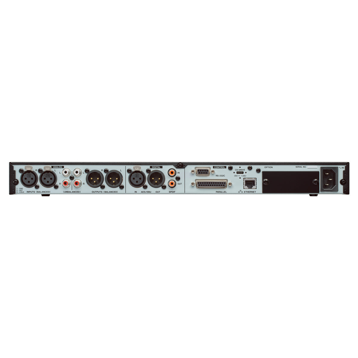 Tascam SS-R300N rear panel connections