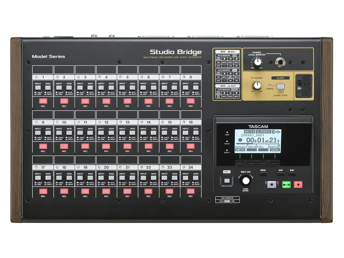 Tascam Studiobridge 24-Track Recorder/USB Audio Interface Audio Players & Recorders Tascam