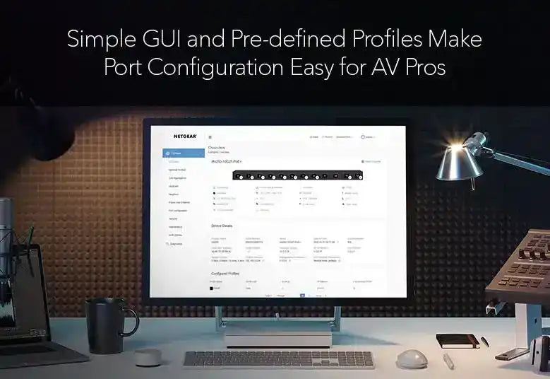Netgear M4350-8M2V 10-Port 8x2.5G PoE++ 119W-551W 2x25G SFP28 Fully Managed Switch (TAA Compliant)- MSM4310-TAANES Networking Netgear