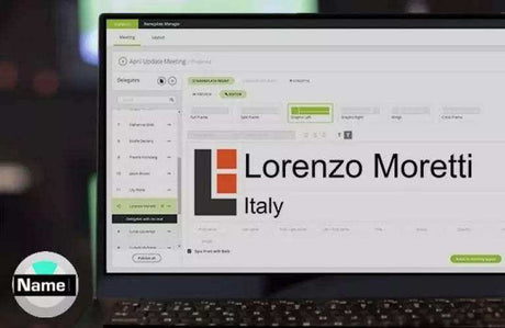 Televic CoCon Nameplate - 71.98.1114 Audio Conferencing Televic