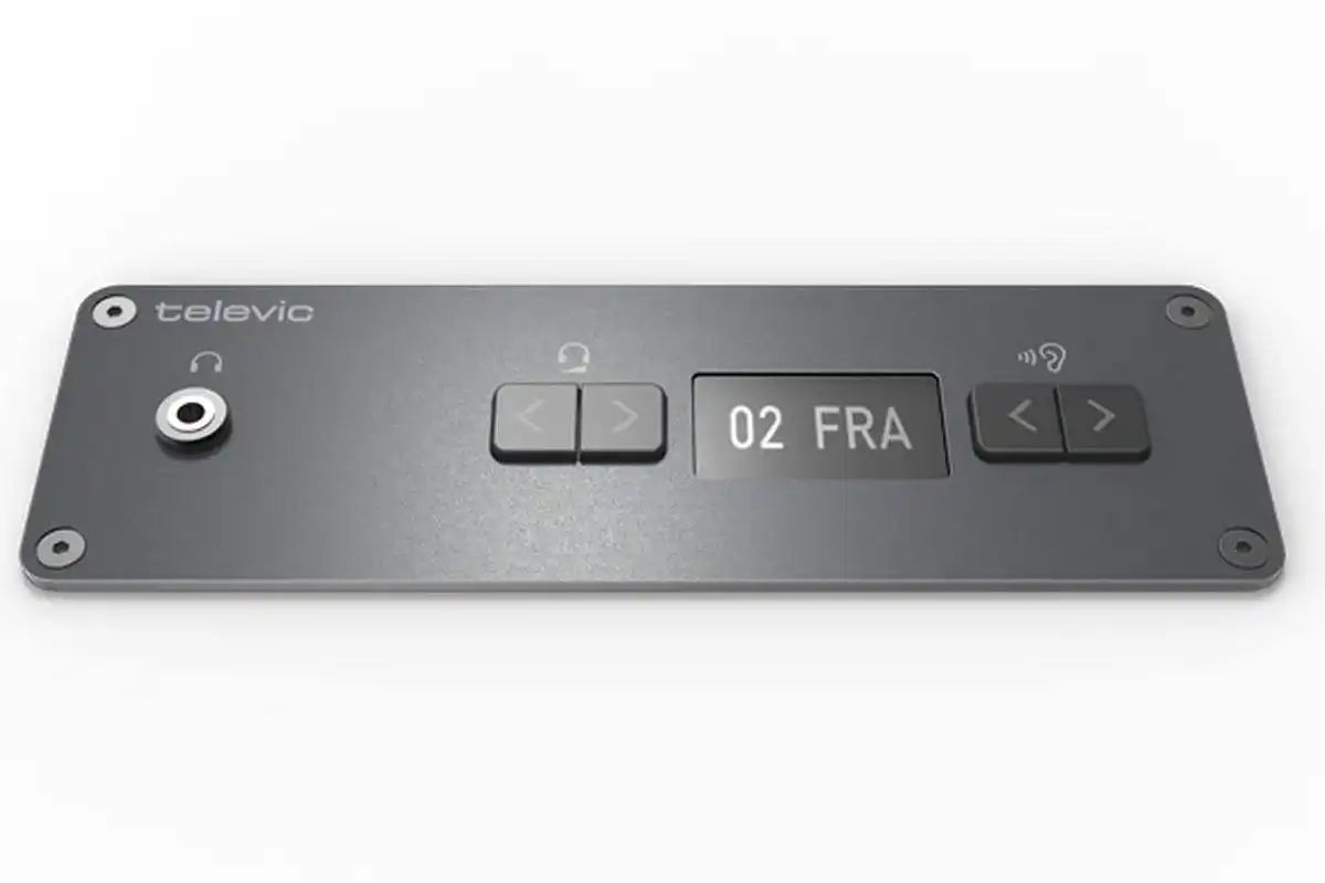Televic Confidea F-CS Flushmount Channel Selector - 71.98.0551 Audio Conferencing Televic