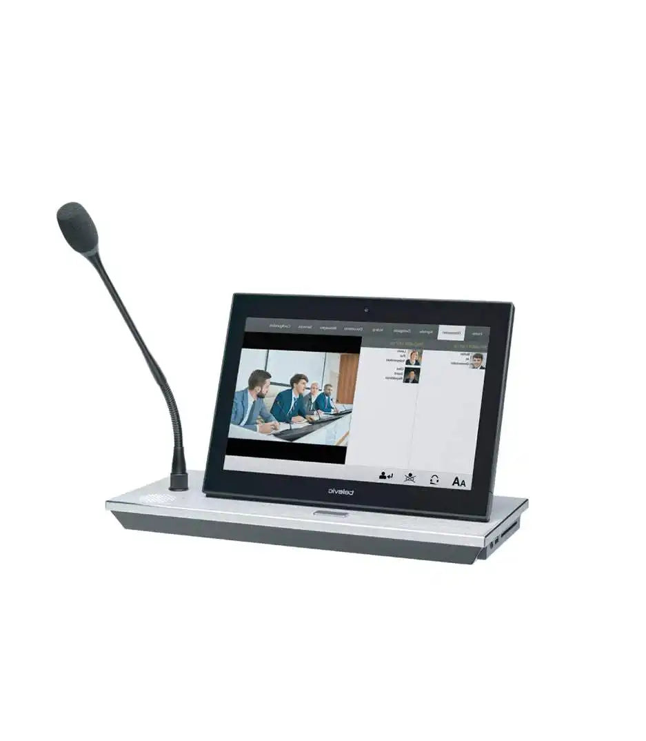 Televic uniCOS T/MM10 Tabletop Station with 10" Touchscreen - 71.98.2003 Audio Conferencing Televic