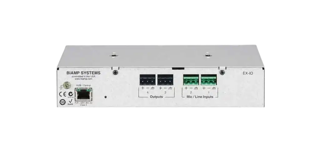 Biamp Tesira EX-IO AVB/USB Expander with Bluetooth - Expander Audio Signal Processing Biamp