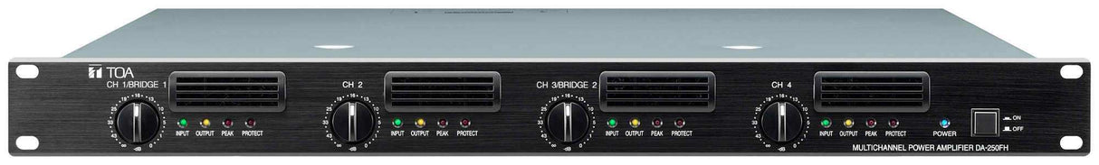 TOA Electronics 4-Channel Digital Amplifier (250W/Channel, 70V) - DA-250FH CU Audio Amplifiers TOA