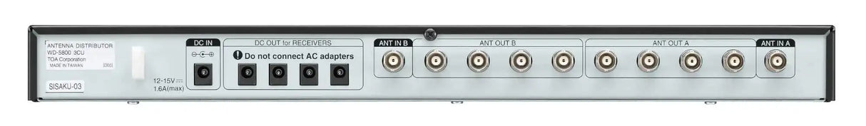 TOA Electronics Antenna Distributor - WD-5800 3CU Intercoms TOA