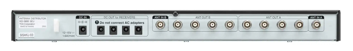TOA Electronics Antenna Distributor - WD-5800 3CU Intercoms TOA
