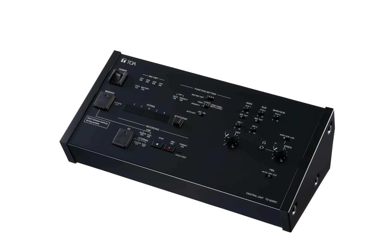 TOA Electronics Central Unit - TS-920RC 3CU Audio Conferencing TOA
