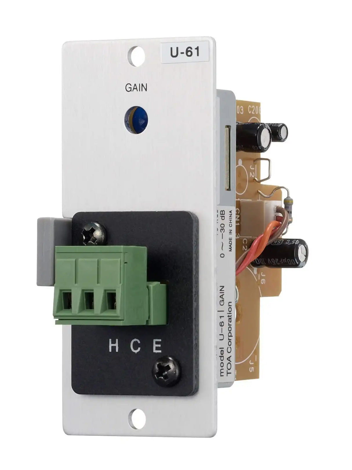 TOA Electronics Line Input Module - U-61S T Audio Components TOA