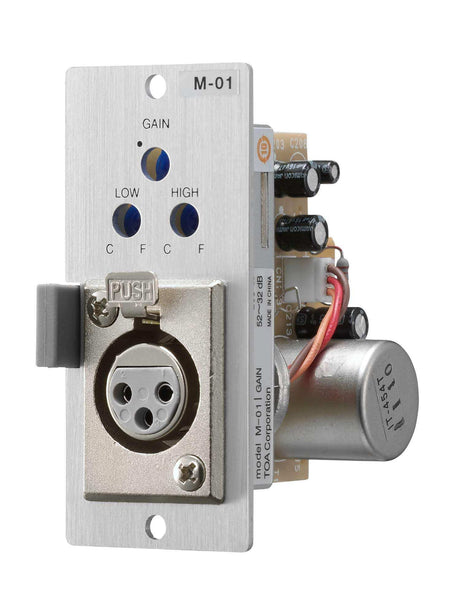 TOA Electronics Mic Preamplifier Module (Female XLR) - M-01F Audio Components TOA