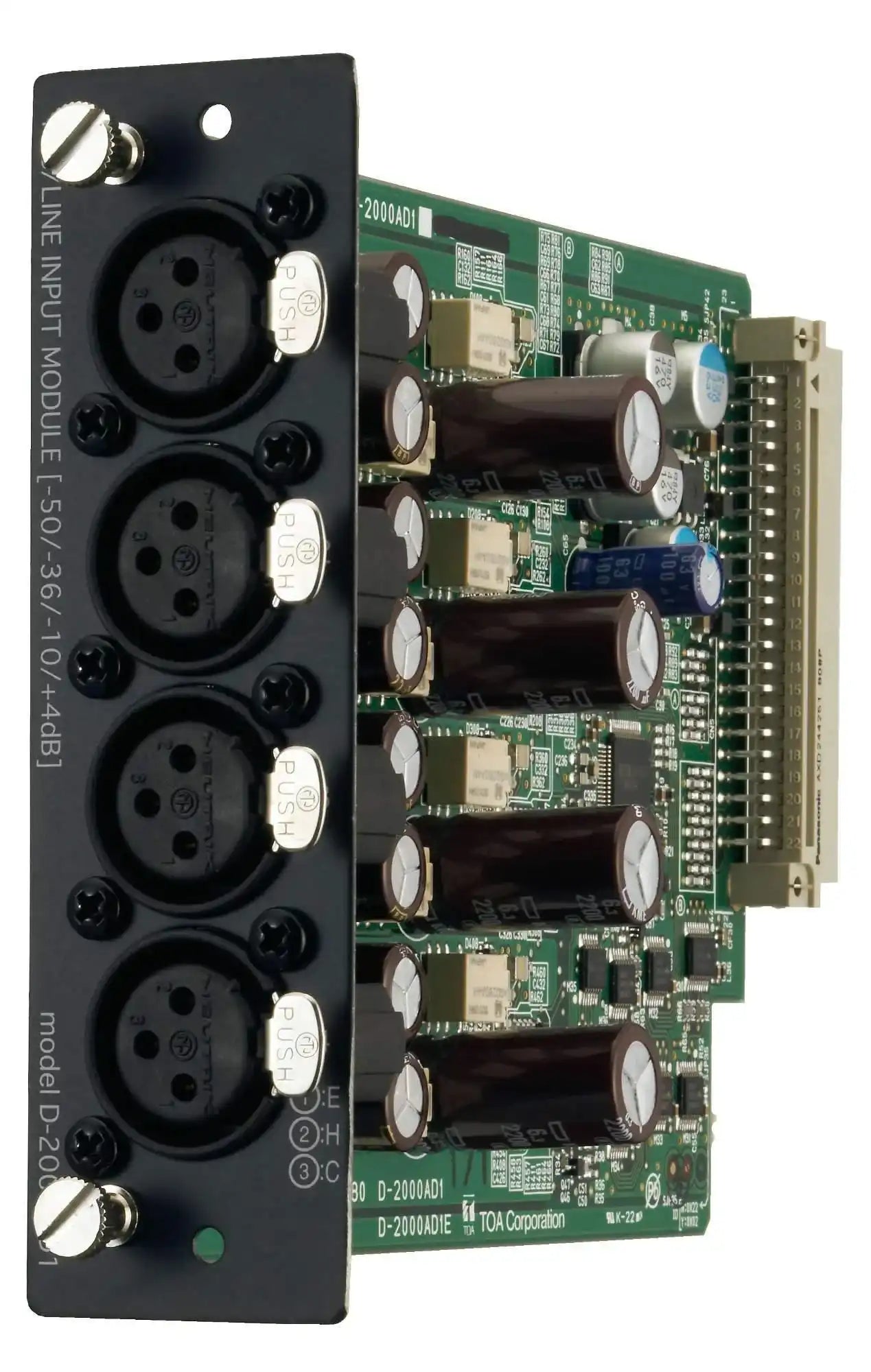 TOA Electronics Mic/Line Input Module (monaural type) - D-2000AD1 Intercoms TOA