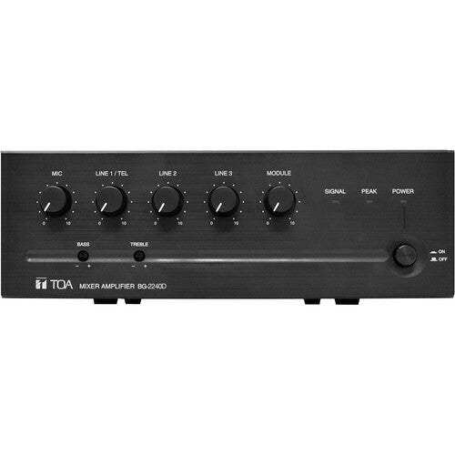 TOA Electronics Mixer Amplifier (240W Class-D 70V) - BG-2240D-AM Audio Amplifiers TOA