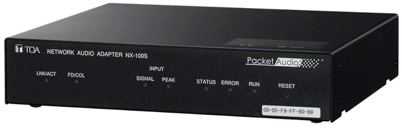 TOA Electronics Network Audio Adapter with Signal and Peak LEDs - NX-100SPS Intercoms TOA