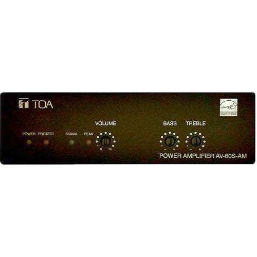 TOA Electronics Single-Channel Micro Install Amplifier - AV-60S-AM Audio Amplifiers TOA