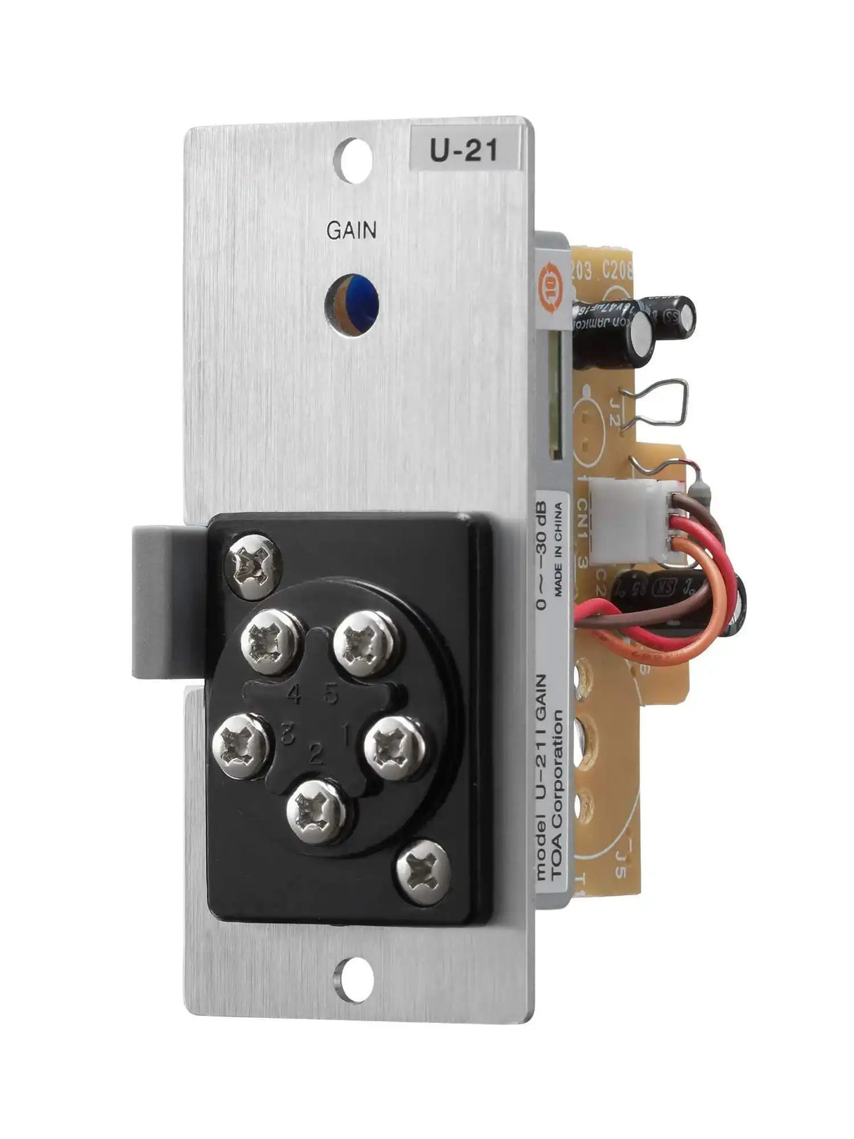 TOA Electronics Unbalanced Line Input with Remote Volume Control - U-21S Audio Components TOA