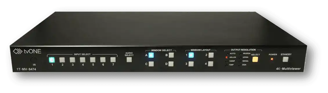 tvONE 4K 1T-MV-8474 Multiviewer (Discontinued) Video Transmitters tvONE