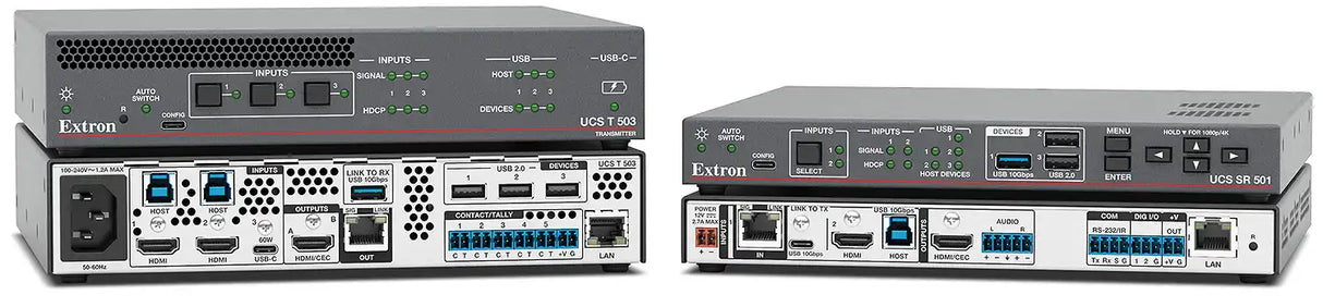 Extron UCS 504 New 4x2 4K Collaboration Switcher & Scaling Receiver control Extron
