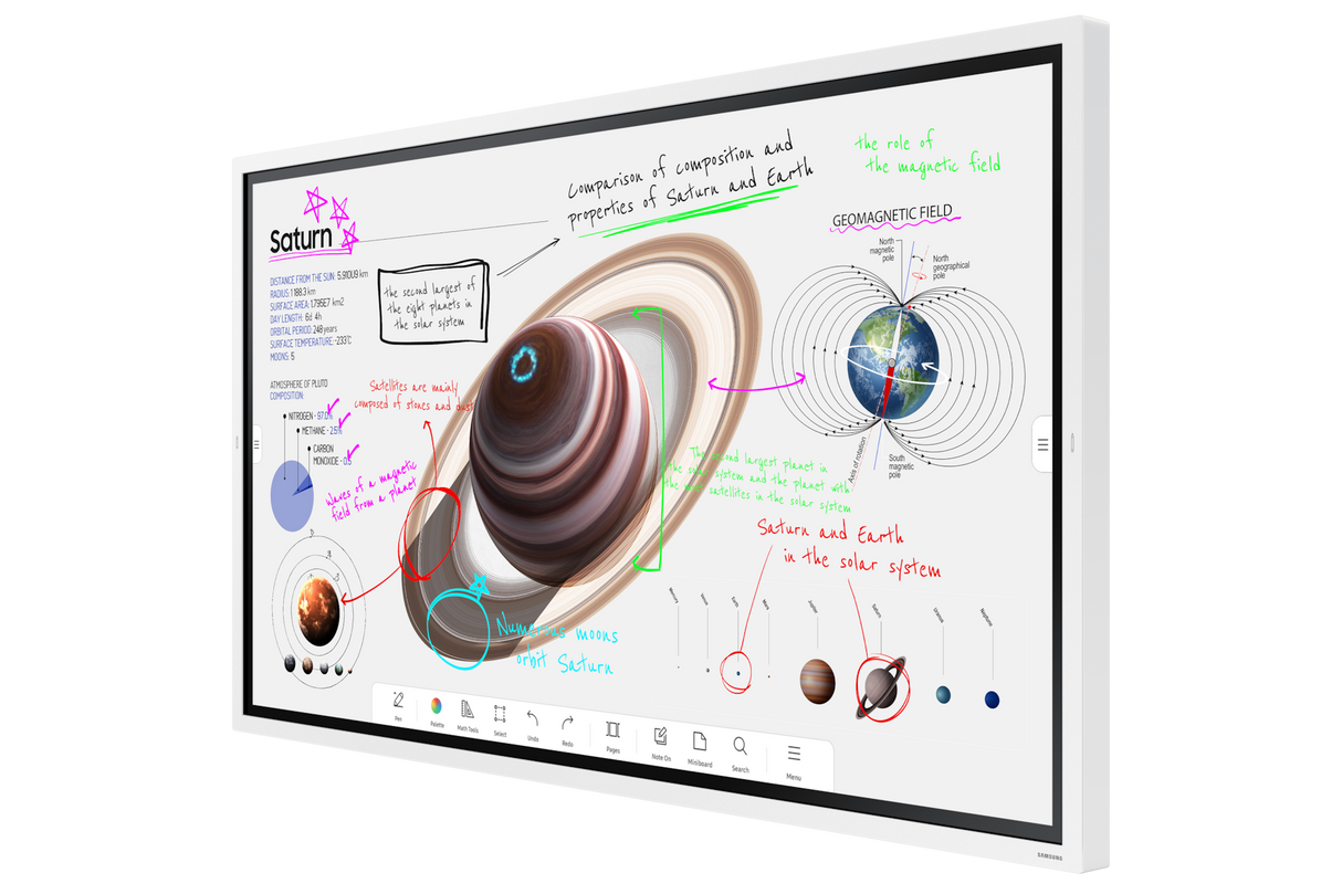 Samsung Flip 65 – 65-Inch 4K Collaborative Whiteboard Display, 450 nit Touch Screen Monitors Samsung