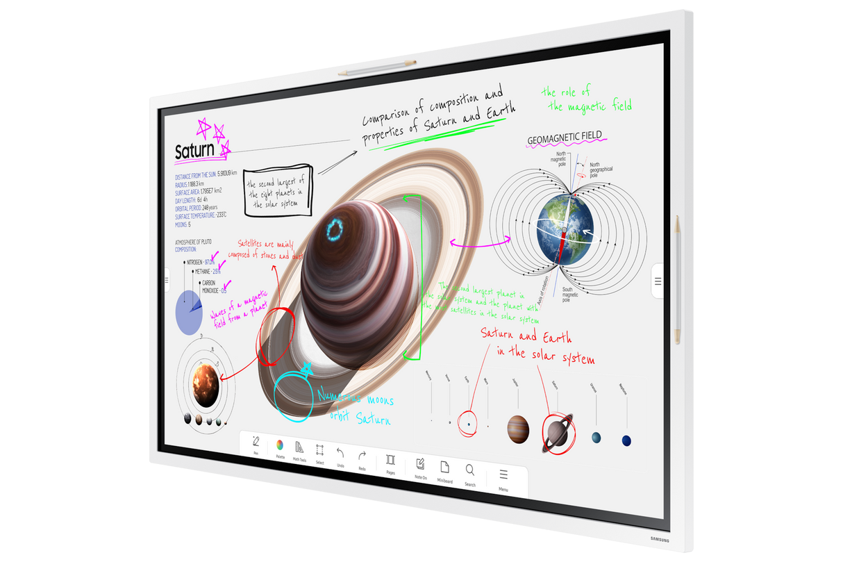 Samsung Flip 55 – 55-Inch 4K Collaborative Whiteboard Display, 450 nit Touch Screen Monitors Samsung