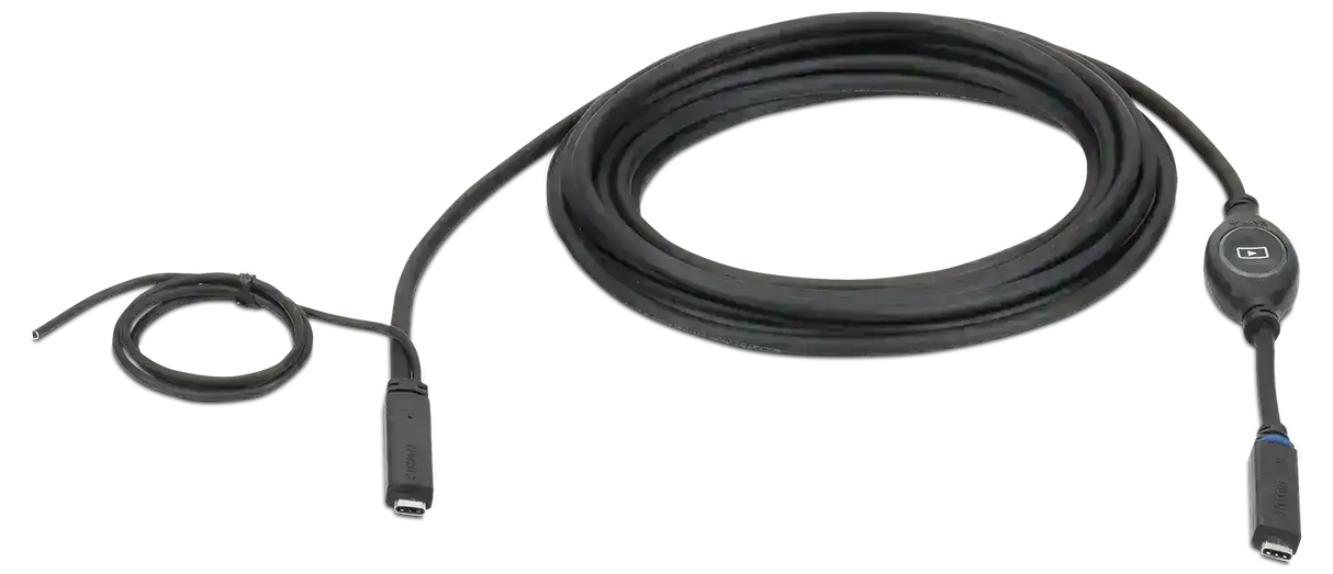 Extron USBC Pro/25 25' USB-C 5 Gbps Optical Cables with 4K/30 Video and 60 W Power Delivery Audio & Video Cables Extron