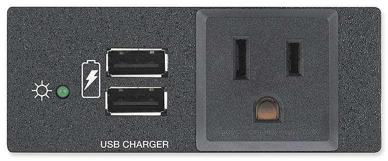 Extron 60-1937-02 USB PowerPlate 200 AC AAP, Double-space, Black Video Conferencing Extron