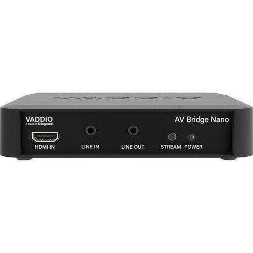 Vaddio AV Bridge Nano HDMI to USB and IP Converter - 999-82600-000 Audio Components Vaddio