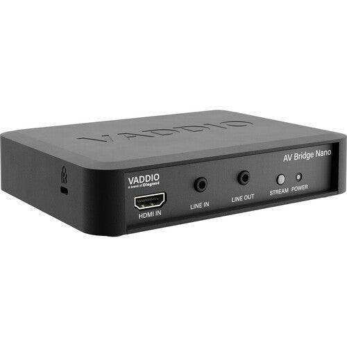 Vaddio AV Bridge Nano HDMI to USB and IP Converter - 999-82600-000 Audio Components Vaddio