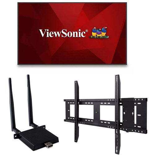ViewSonic CDE9830-E1 98" 4K display and VB-WIFI-001 and Flat wall mount bundle Displays ViewSonic