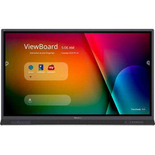 ViewSonic IFP6562 – 65" ViewBoard 4K PCAP Interactive Flat Panel Interactive Displays ViewSonic