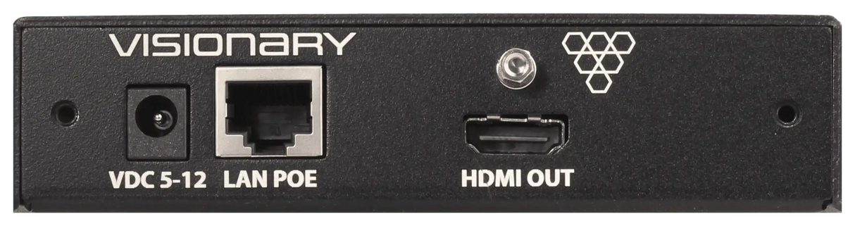 Visionary Solutions PacketAV D4100 4K UHD over IP POE Decoder Video Transmitters Visionary Solutions