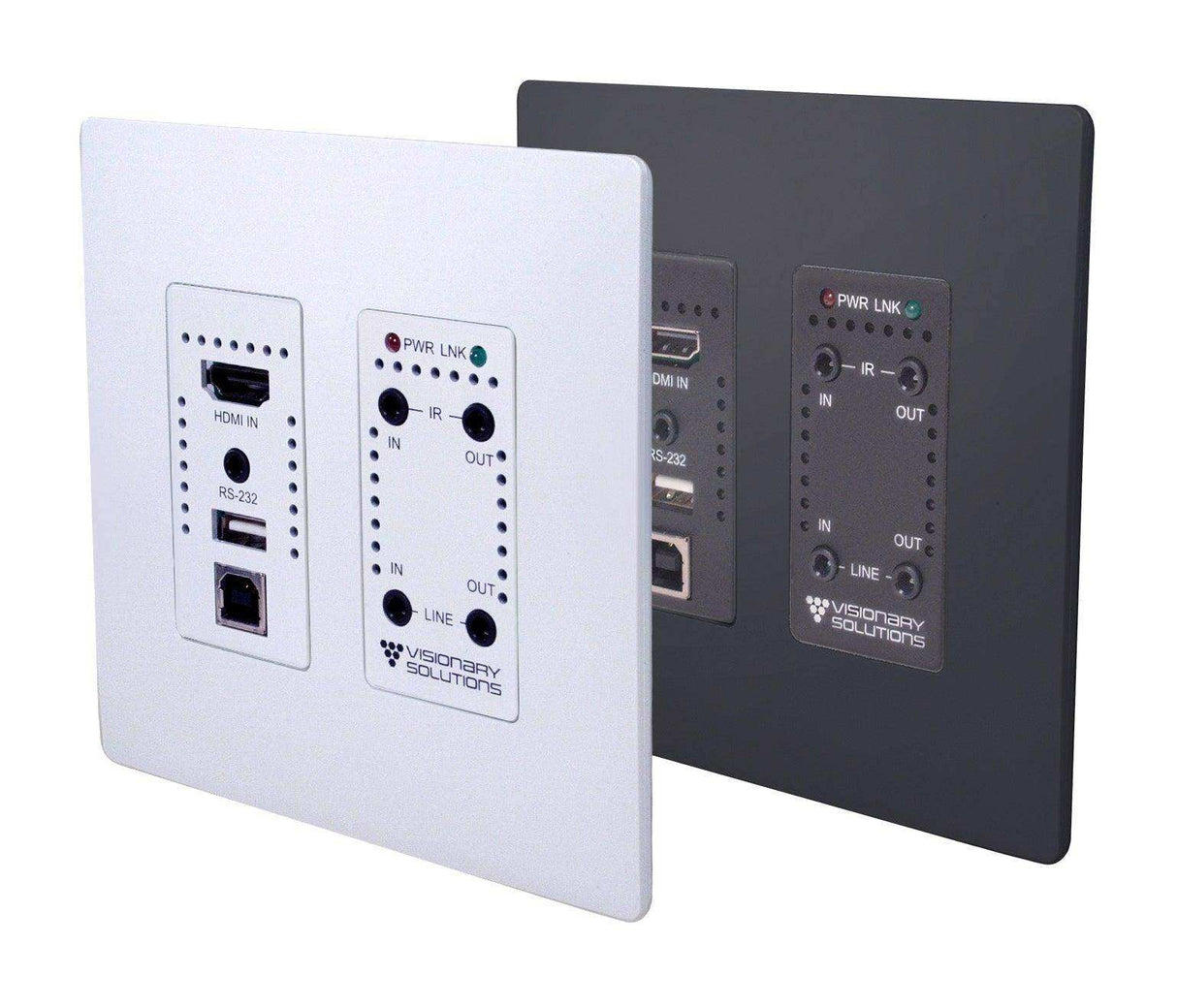 Visionary Solutions PacketAV DuetE-WP Wall Plate Encoder Faceplate Video Transmitters Visionary Solutions
