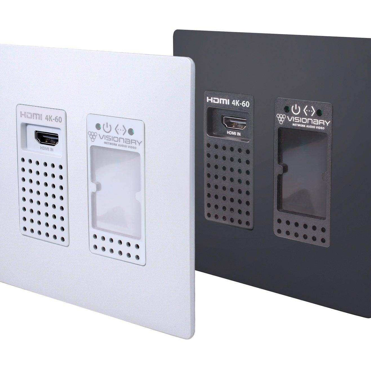 Visionary Solutions PacketAV E5-WP-H Wall Plate 5 Encoder Faceplate, H ...