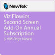 Vizrt VFSSAO100kASub Viz Flowics Second Screen Add-on (100 K page views) Annual Subscription - SW-FL0000005 Production Vizrt