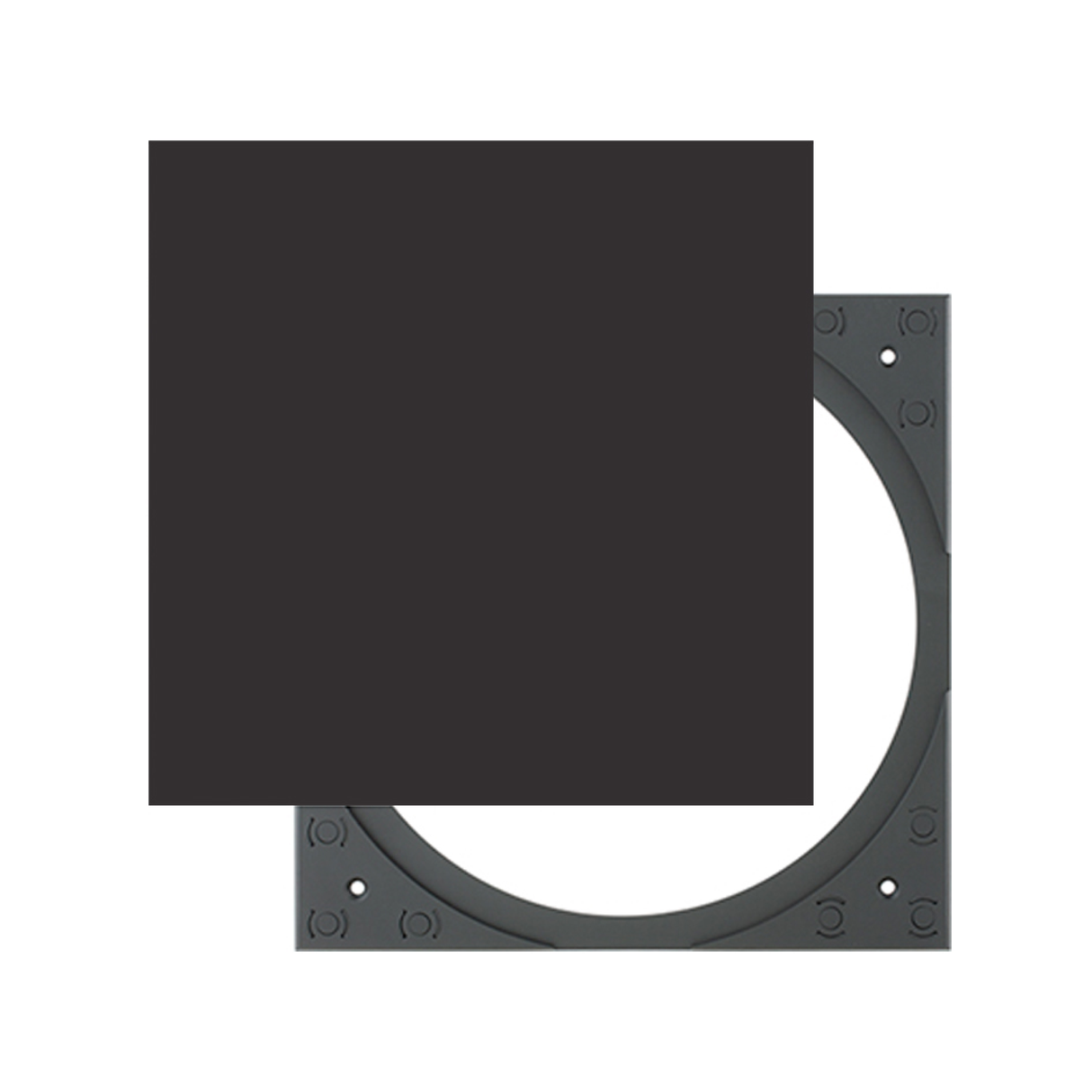 Sonance PS-C83R/PS-C63RTLP – Black Square Adapter with Grille Speaker Accessories Sonance