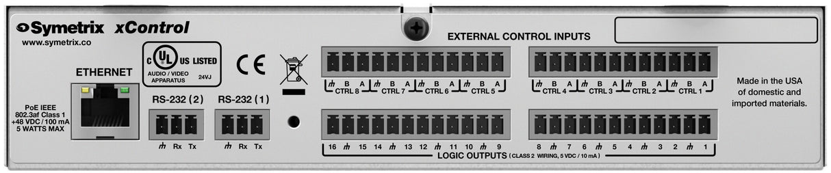 Symetrix 80-0089 xControl control Symetrix