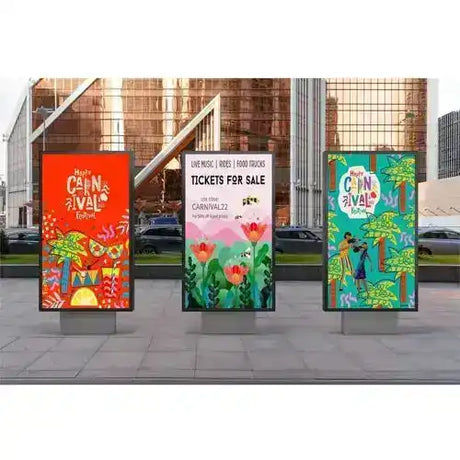Peerless-AV KOP55XHB2 55" Black Dual-Sided Smart City Kiosk w/XHB554 Displays Video Peerless-AV
