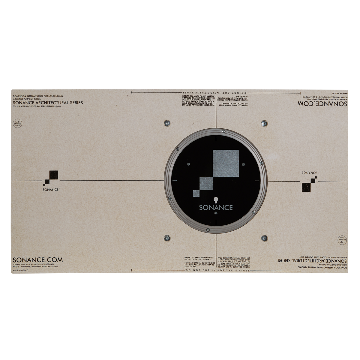 Sonance 1/2" Round Medium Mounting Platform – AS68RS Bracket Speaker Accessories Sonance
