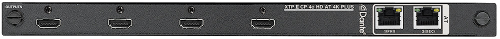 Extron XTP II CP 4o HD AT 4K PLUS Four Output Board, 4K/60 HDMI w/ Dante Out Room Control Extron