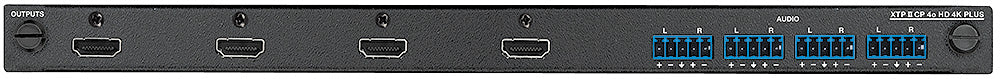 Extron XTP II CP 4o HD AT 4K PLUS Four Output Board, 4K/60 HDMI w/ Dante Out Room Control Extron