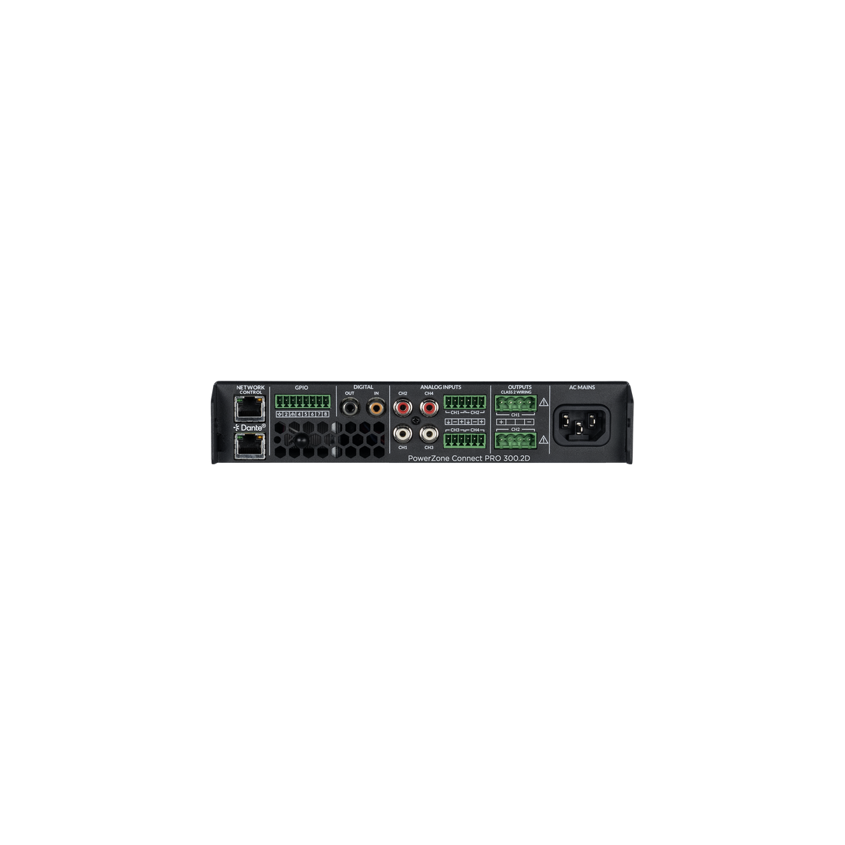 Sonance PowerZone Connect PRO 300.2D – Amp with Dante Amplifiers Sonance