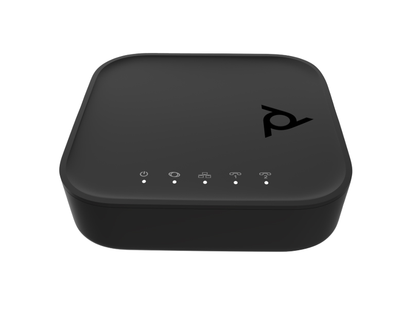 Poly ATA 402 2FXS Voice Port VoIP Adapter with Open SIP and Power Supply Poly Voice Poly