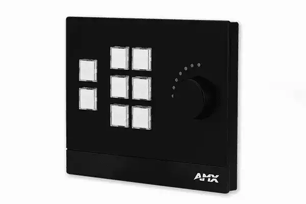 AMX MKP-108L-BL Massio Keypad 8-button (Black) - FG5793-08L-BL Video Transmitters AMX