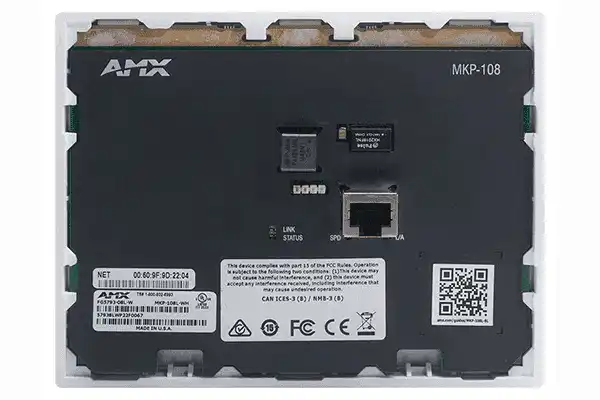 AMX MKP-108L-BL Massio Keypad 8-button (Black) - FG5793-08L-BL Video Transmitters AMX